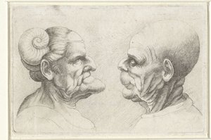 Caricatures déformées d