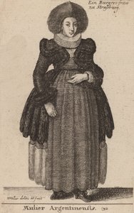 Mulier Argentinensis - Wenceslaus Hollar