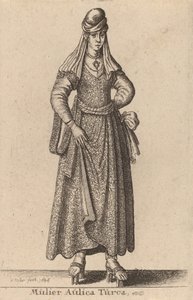 Mulier Aulica Turca, 1644 - Wenceslaus Hollar