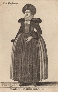 Mulier Basiliensis, 1644 - Wenceslaus Hollar