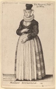 Mulier Bernensis - Wenceslaus Hollar