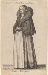 Mulier Diepana - Wenceslaus Hollar