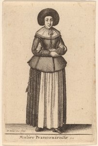 Mulier Franconiensis - Wenceslaus Hollar