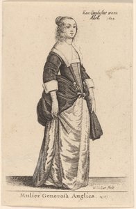Mulier Generosa Anglica - Wenceslaus Hollar