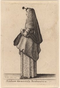 Mulier Generosa Brabantica - Wenceslaus Hollar