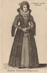 Mulier Generosa Hispanica, 1644 - Wenceslaus Hollar
