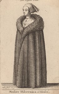 Mulier Hibernica vel Irlandica, 1649 - Wenceslaus Hollar