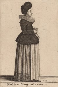 Mulier Moguntiana - Wenceslaus Hollar