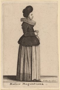 Mulier Moguntiana - Wenceslaus Hollar