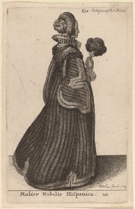 Mulier Nobilis Hispanica - Wenceslaus Hollar