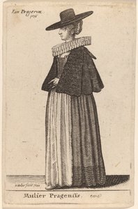 Mulier Pragensis - Wenceslaus Hollar