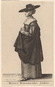 Mulier Wiennensis Austri - Wenceslaus Hollar