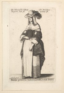 Mulier primaria Antuerpiensis, en ornatus domestica Dame d