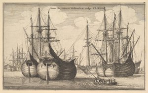 Naues Mercantoriæ Hollandicæ, vulgo VLIETEN - Wenceslaus Hollar