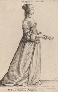 Nobilis Mulier Anglica, 1649 - Wenceslaus Hollar