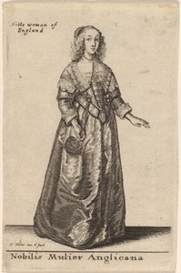 Nobilis Mulier Anglicana - Wenceslaus Hollar