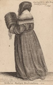 Nobilis Mulier Brabantica, 1649 - Wenceslaus Hollar