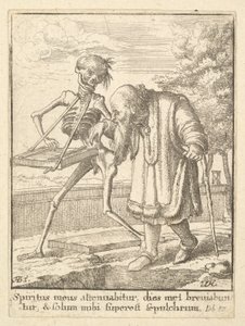 Vieil homme, de la Danse macabre, 1651