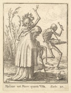 Vieille femme, de la Danse macabre - Wenceslaus Hollar