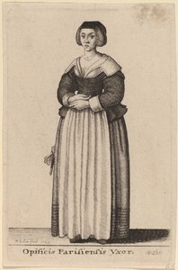 Opificis Parisiensis Vxor - Wenceslaus Hollar