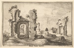 Palais Palatin, Rome - Wenceslaus Hollar