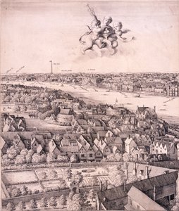 Vue panoramique de Londres, vers 1670 - Wenceslaus Hollar