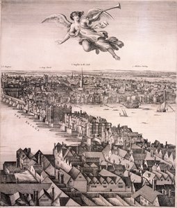 Vue panoramique de Londres - Wenceslaus Hollar
