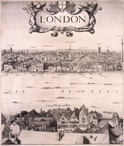Vue panoramique de Londres, vers 1670 - Wenceslaus Hollar