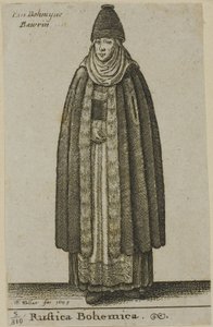 Paysanne de Bohême - Wenceslaus Hollar