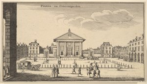 Piazza à Covent Garden, vers 1647 - Wenceslaus Hollar