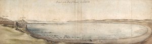 Vue de la baie de Tanger depuis le sud-est, milieu XVIIe siècle - Wenceslaus Hollar
