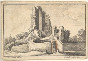 Ruines et une Porte Barrée sur la Colline de l