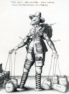 Gravure satirique, 1641-1650 - Wenceslaus Hollar