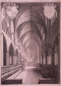 Cathédrale Saint-Paul, Londres, c1658 - Wenceslaus Hollar