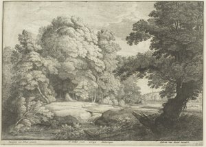 Le Pont sur la Cascade - Wenceslaus Hollar