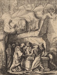 La Mise au tombeau - Wenceslaus Hollar