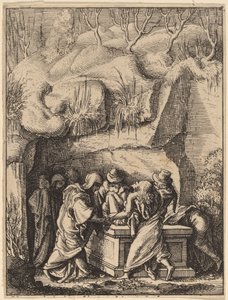 La Mise au tombeau - Wenceslaus Hollar