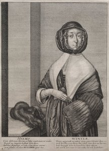 Les quatre saisons : hiver, 1641 - Wenceslaus Hollar