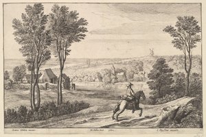 Le cavalier, 1650 - Wenceslaus Hollar
