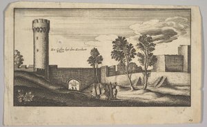 La tour Kunibert près de Cologne copie, 1625-77 - Wenceslaus Hollar