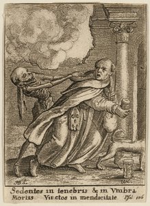 Le Moine et la Mort - Wenceslaus Hollar