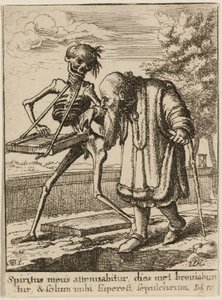 Le Vieil Homme et la Mort - Wenceslaus Hollar