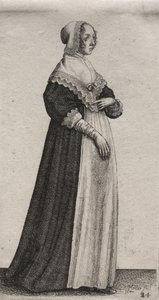 Les divers habits des femmes anglaises, de la noblesse aux paysannes, 1640