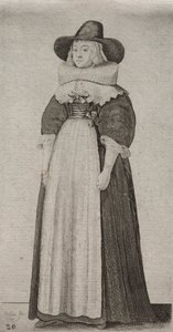 Les Divers Habits des Femmes Anglaises, de la Noblesse aux Paysannes..., 1640 - Wenceslaus Hollar