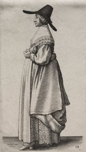 Les divers habits des femmes anglaises, de la noblesse aux paysannes..., 1640 - Wenceslaus Hollar