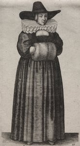 Les divers habits des femmes anglaises, de la noblesse aux paysannes..., 1640 - Wenceslaus Hollar