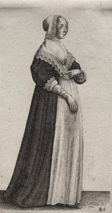 Les Diverses Habitudes des Femmes Anglaises, de la Noblesse aux Femmes de la Campagne : La Femme avec un Col Haut