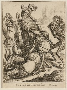 Le charretier et la mort - Wenceslaus Hollar