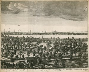 La perspective de Londres et de Westminster prise de Lambeth - Wenceslaus Hollar