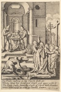 Le lavage des mains, 1625-77 - Wenceslaus Hollar